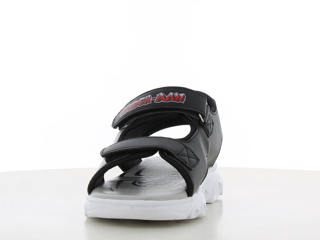 Spiderman πεδιλο με φωτακια και velcro μπλε μαυρο sp014995