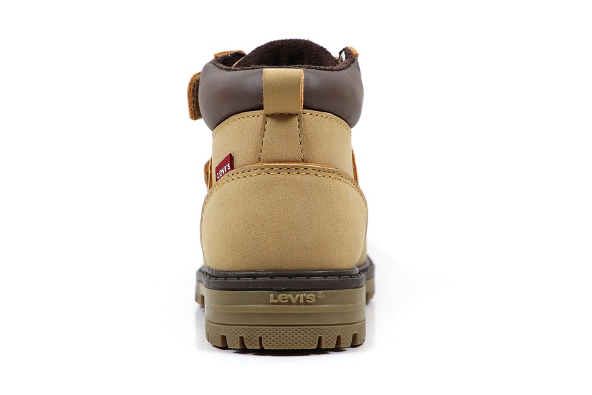 LEVI'S JAX PLUS MINI/VFOR0140S CAMEL 0138 Δερμάτινα Παιδικά Μποτάκια με velcro Καφέ