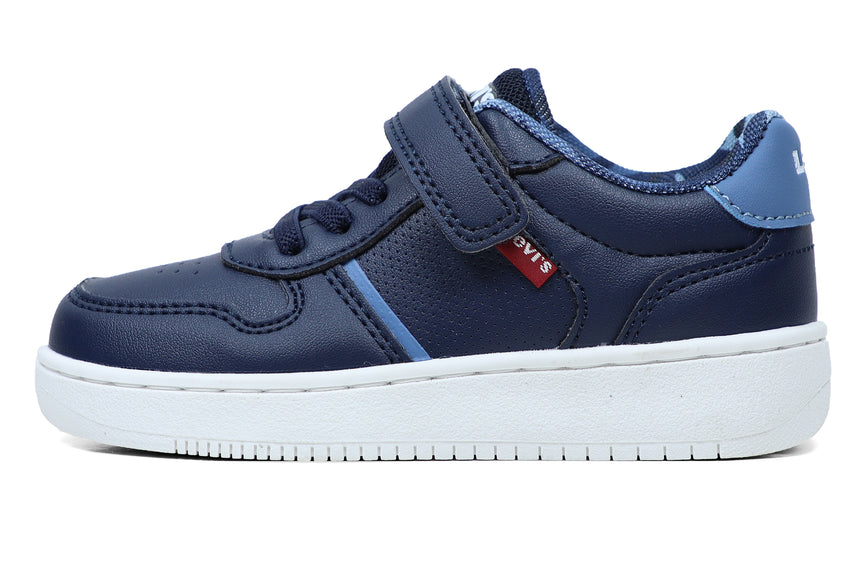 LEVI'S KICK MINI/VUNI0122S NAVY CAMO 0789 Παιδικά Sneakers με Σκρατς Μπλε