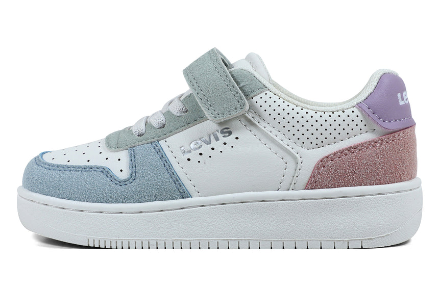 Levi's Mini Παιδικά Sneakers με velcro Λευκά VUNI0152S