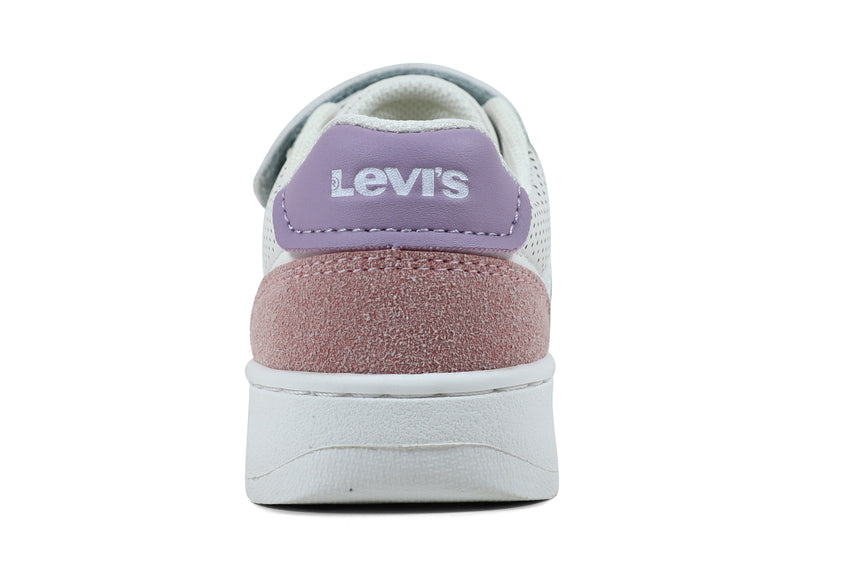 Levi's Mini Παιδικά Sneakers με velcro Λευκά VUNI0152S