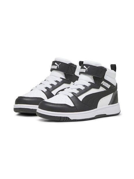 Puma Αθλητικο Ημιμποτο 393832 01 Puma Rebound V6 Mid Ac+Ps Puma-White-Black-Gray