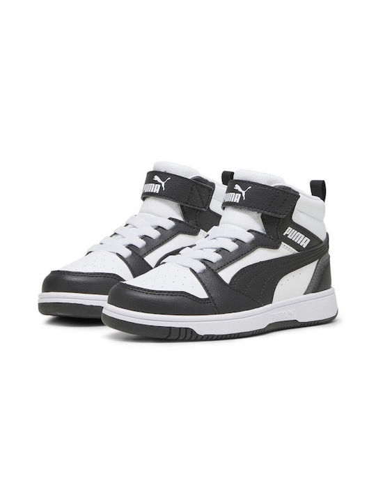 Puma Αθλητικο Ημιμποτο 393832 01 Puma Rebound V6 Mid Ac+Ps Puma-White-Black-Gray