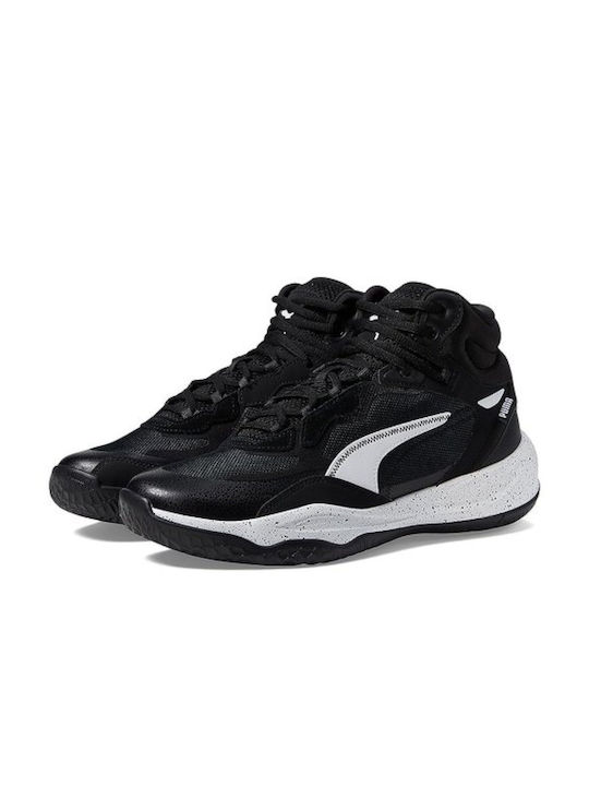 Puma Playmaker Pro Mid Splatter 379017 01 Puma Black-Puma White
