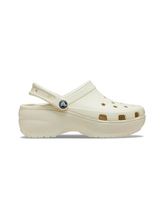 Crocs 206750-2Y2 Classic Platform Clog W bone
