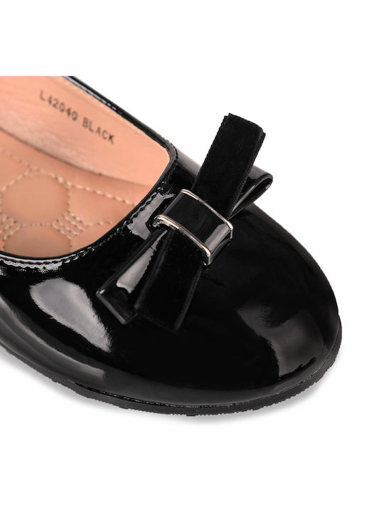 Touiti Μπαλαρινες 42040 Black Λουστρινι