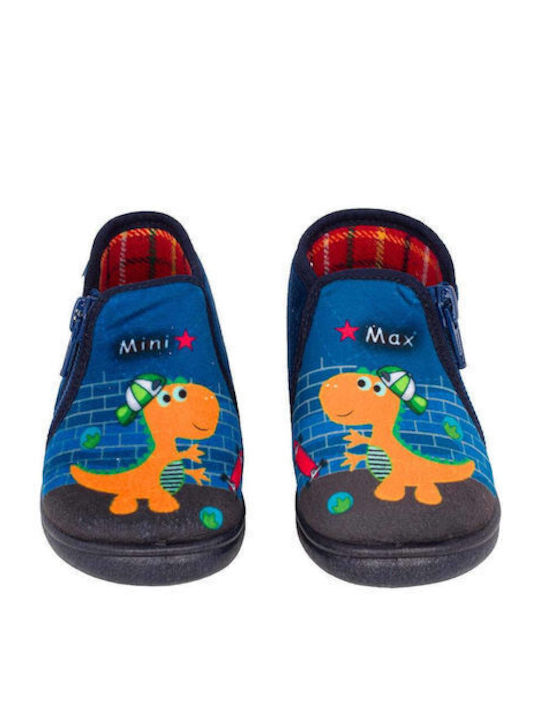 Mini*Max Παντοφλακια Δερματινα Jojo-4 Blue