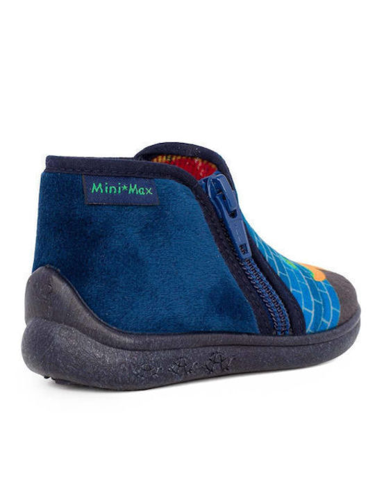 Mini*Max Παντοφλακια Δερματινα Jojo-4 Blue