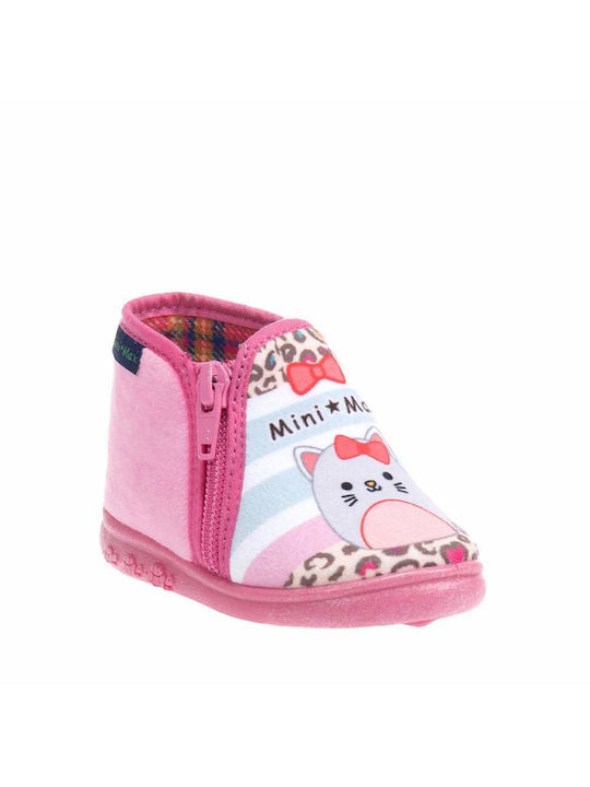 Mini*Max Παντοφλακια Δερματινα G-Miao-4 Pink