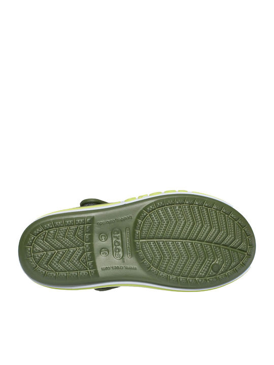 Crocs Παιδικά Ανατομικά Παπουτσάκια Θαλάσσης Χακι 211054-309