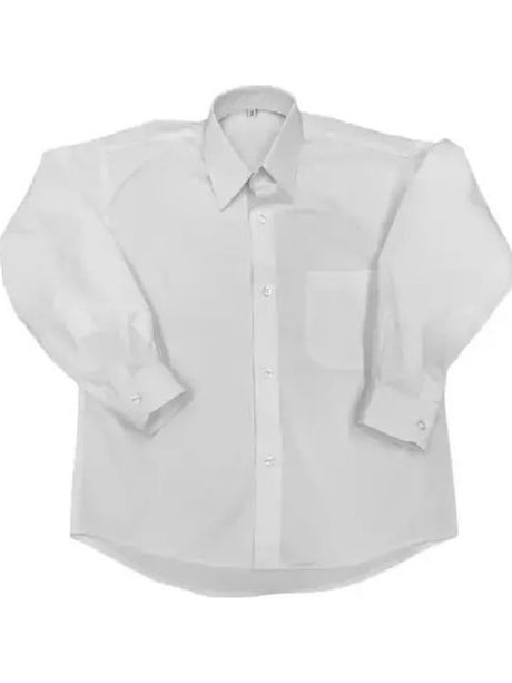 BONITO Παιδικό Πουκάμισο Μακρυμάνικο για Αγόρι Λευκό (Παρέλασης)
