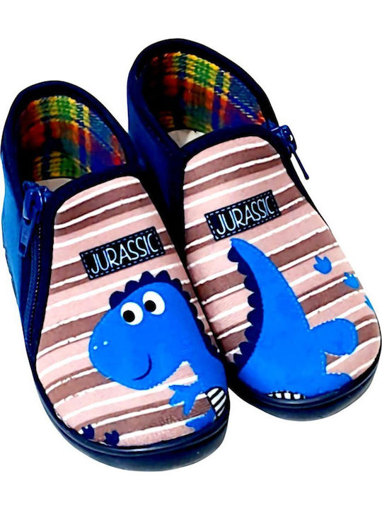 Mini MaxΠαιδικές Παντόφλες JURAS5-ΜΠΛΕ