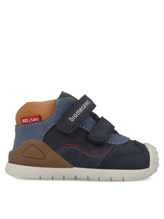 Biomecanics Παιδικά Sneakers High Ανατομικά με Σκρατς 261133-a243 NAVY
