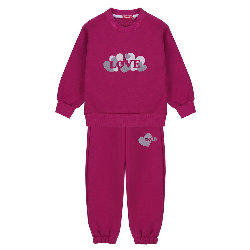 DOMER 4656 Παιδικό Σετ Φόρμας Βιολετί