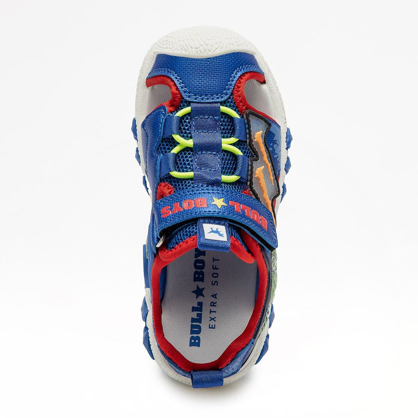 BULL BOYS T-REX παπουτσοπέδιλο με ήχο δεινόσαυρου και διακόπτη on/off DNCR5190B00 RY11 για αγόρια μπλε