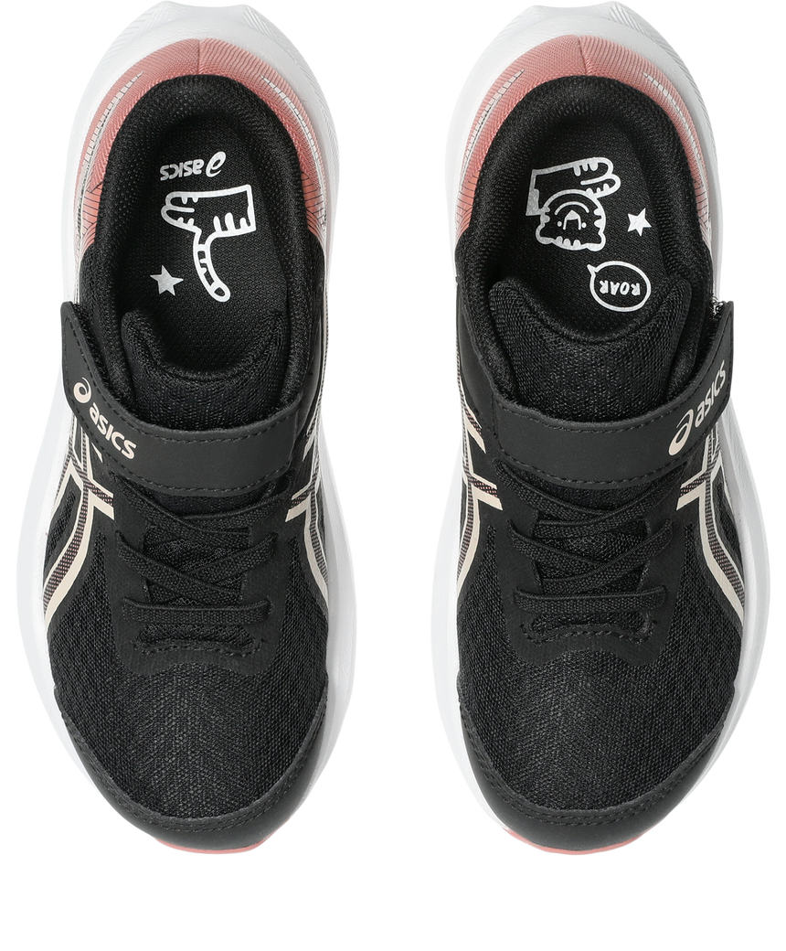 Asics patriot 14 ps παιδικο αθλητικο κοριτσι black/pearl pink 1014a391-001