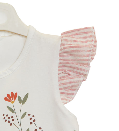 Παιδικό σετ για κορίτσι  Restart for kids 26-10820 μπλούζα παντελόνα