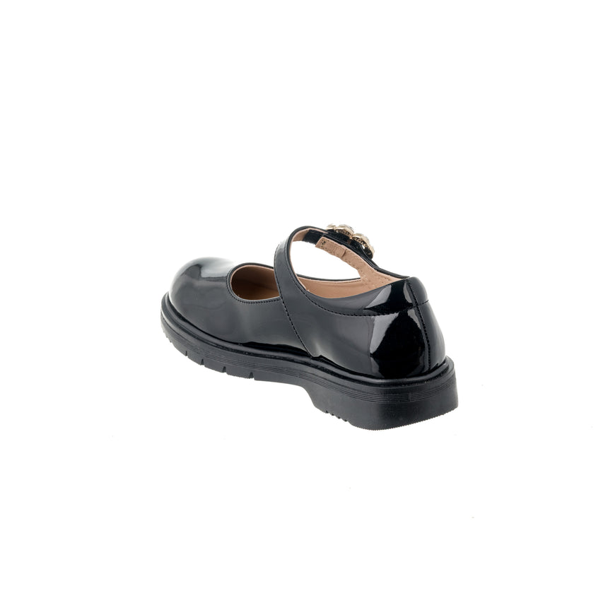 Bonito loafers λουστρίνι κορίτσι μαύρο γκλίτερ 1226-85black