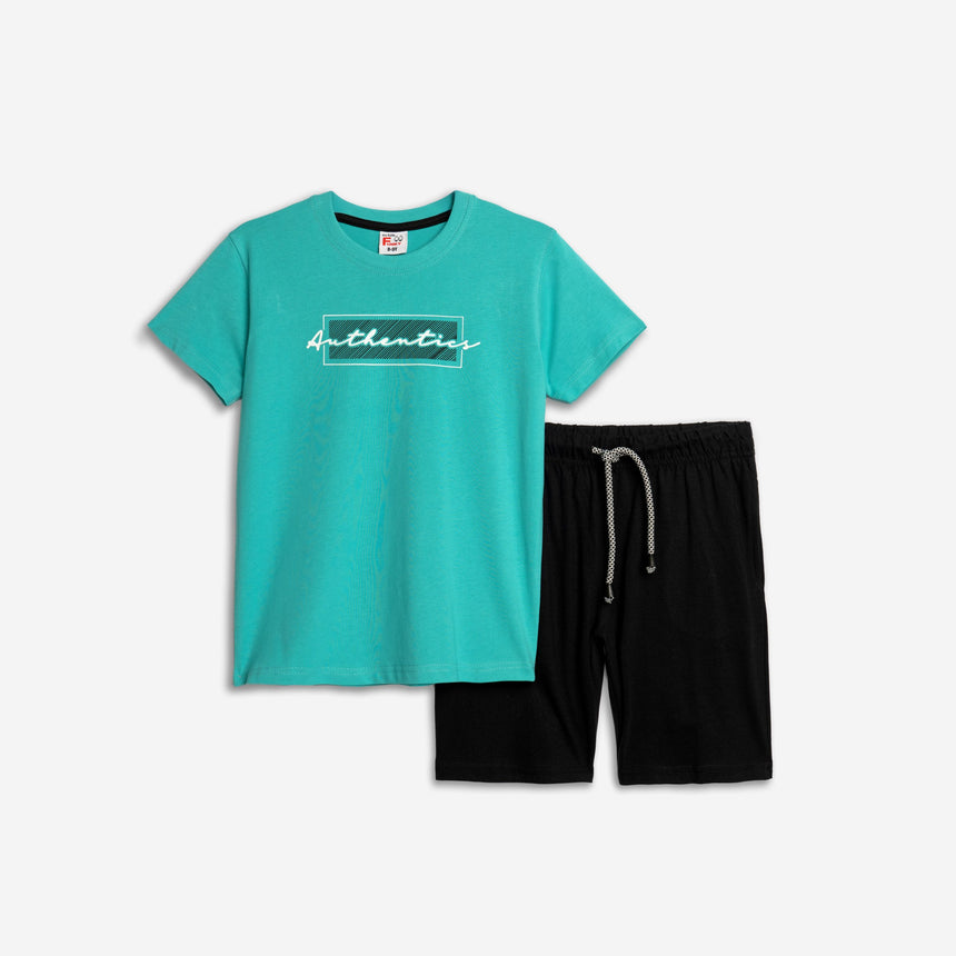 Funky for kids 125-101128-2 σετ αγορι tyrquoise-black