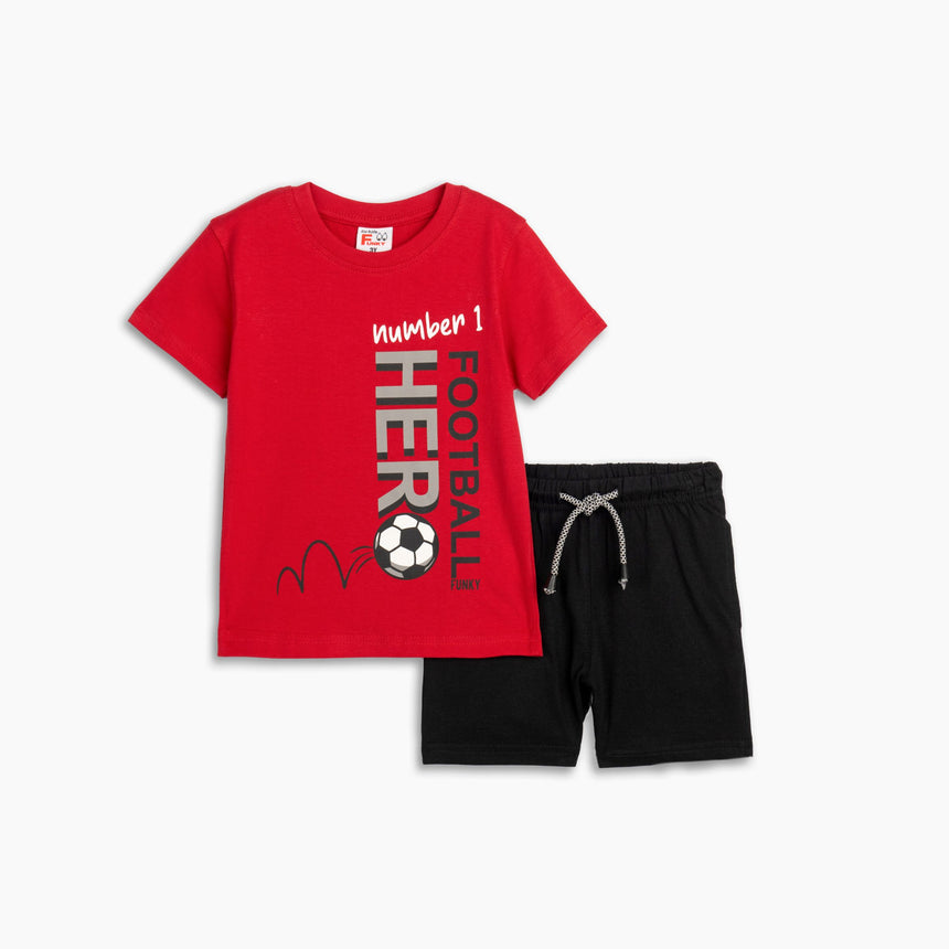Funky for kids 125-301113-2 σετ αγορι red-black