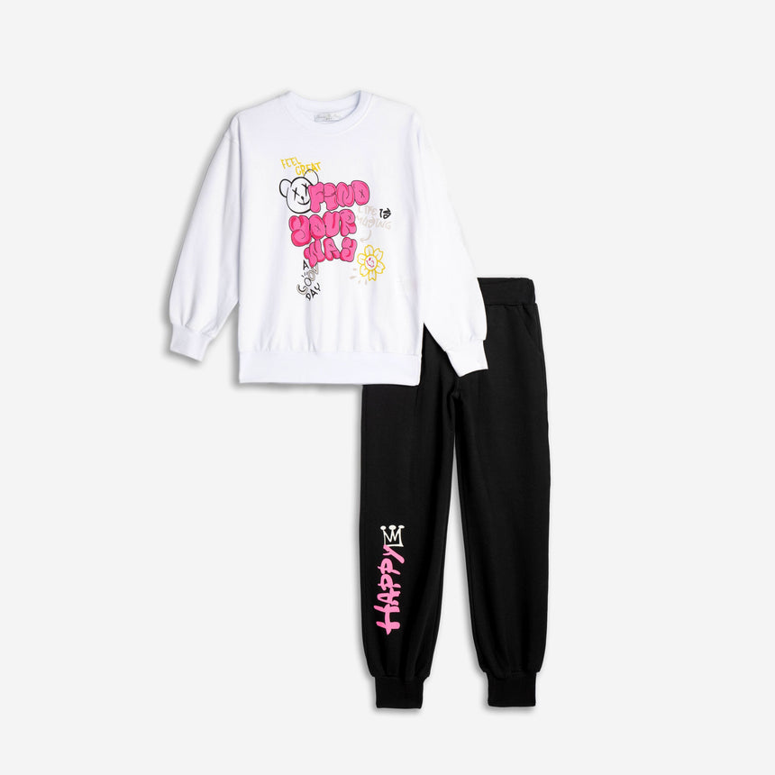 Funky for kids 125-517105-1 σετ κοριτσι white-black
