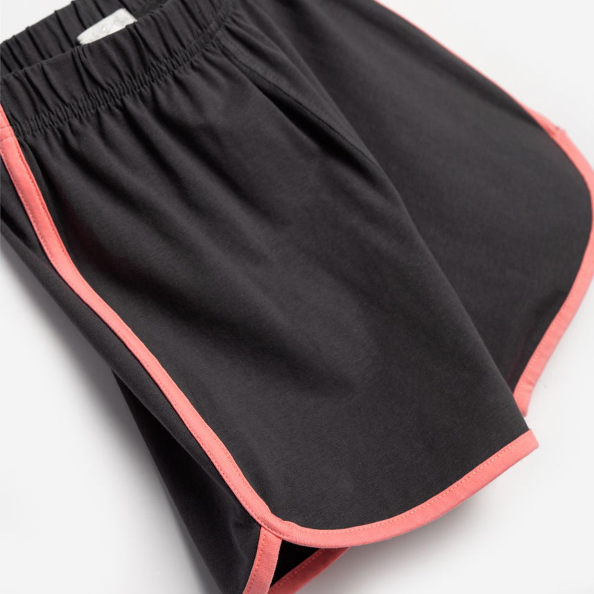 Funky for kids 125-524110-2 σετ κοριτσι  σομον-ανθρακι/ανθρακι-Φωσφορουχο σομον