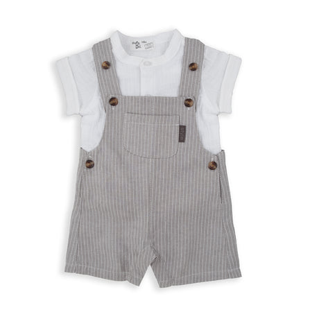 Babybol 152703 overalls with shirt for boy gris
