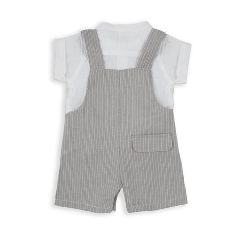 Babybol 152703 overalls with shirt for boy gris
