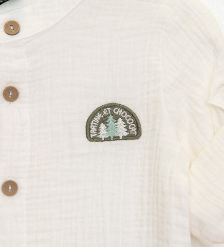 Restart for Kids Παιδικό Σετ 2 Τεμαχίων Πουκάμισο & Παντελόνι για Αγόρι 26-11102