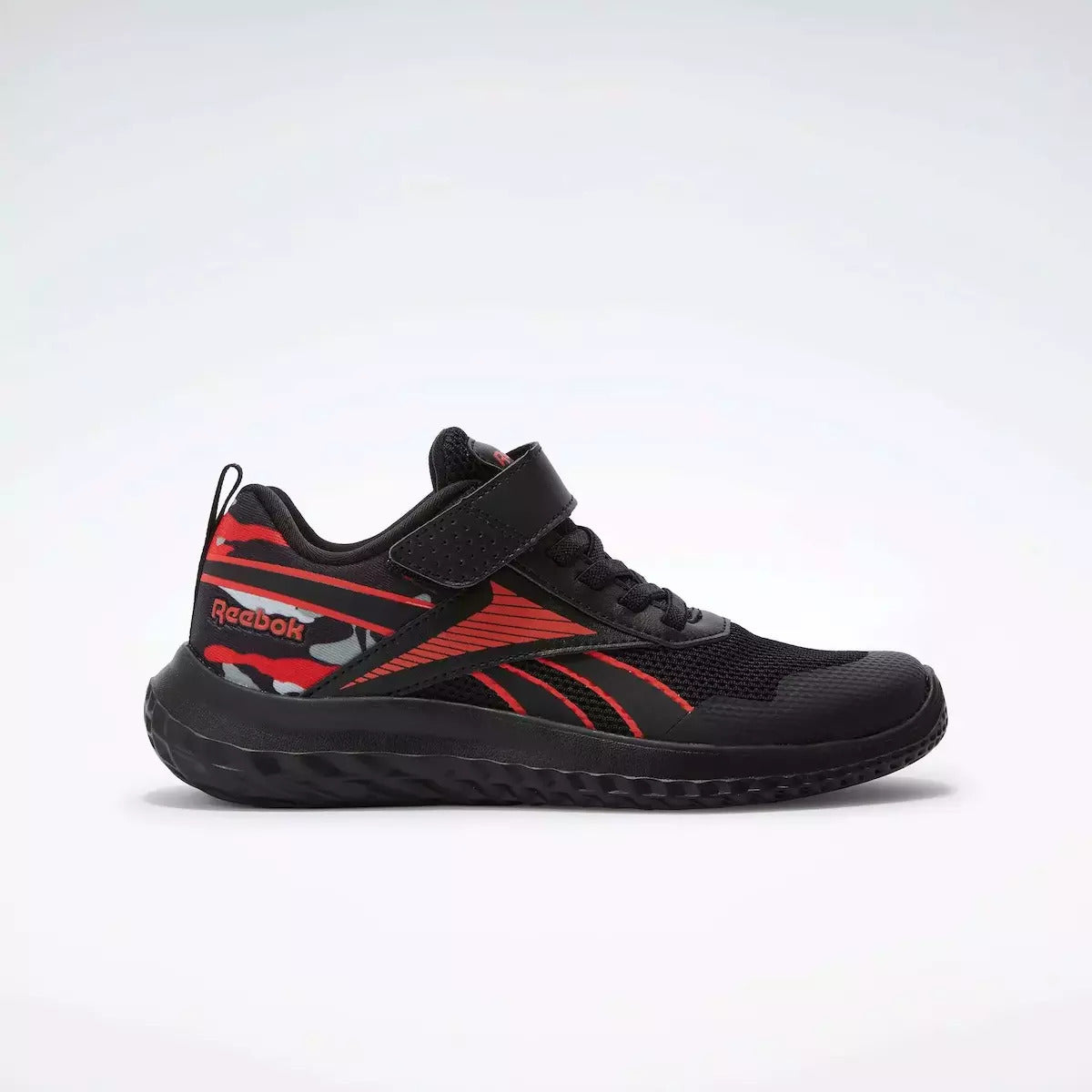 reebok rush runner 5 kids 100211357 black red