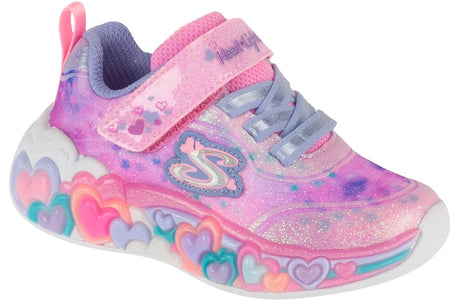 SKECHERS 302696N/LPMT με φώτακια pink multi