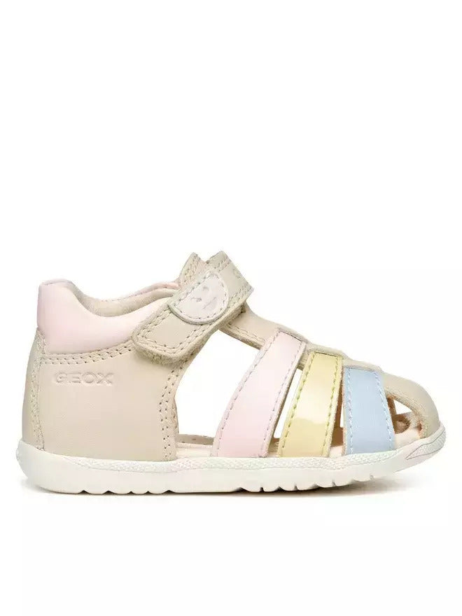 geox sandal macchia baby b254wb08502c1m2m lt ivory lt yellow