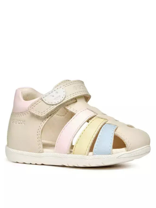 geox sandal macchia baby b254wb08502c1m2m lt ivory lt yellow