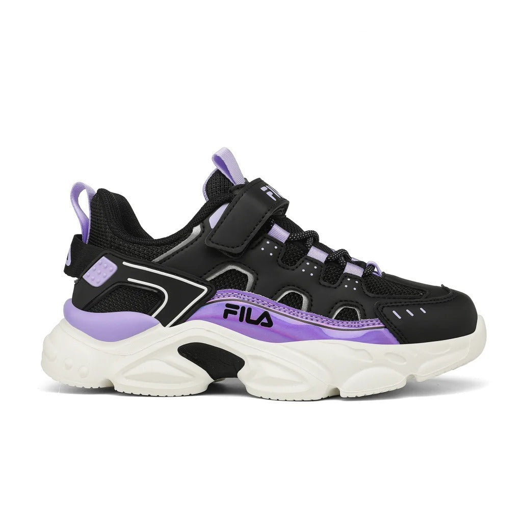 Fila Memory Spinel 3 V Waterproof Kids' Running Shoes with Scratches Black Mauve 7yf33002-080