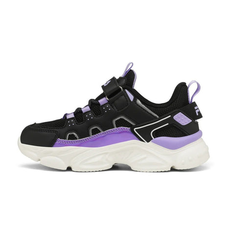 Fila Memory Spinel 3 V Αδιάβροχα Αθλητικά Παιδικά Παπούτσια Running με Σκρατς Black Mauve 7yf33002-080