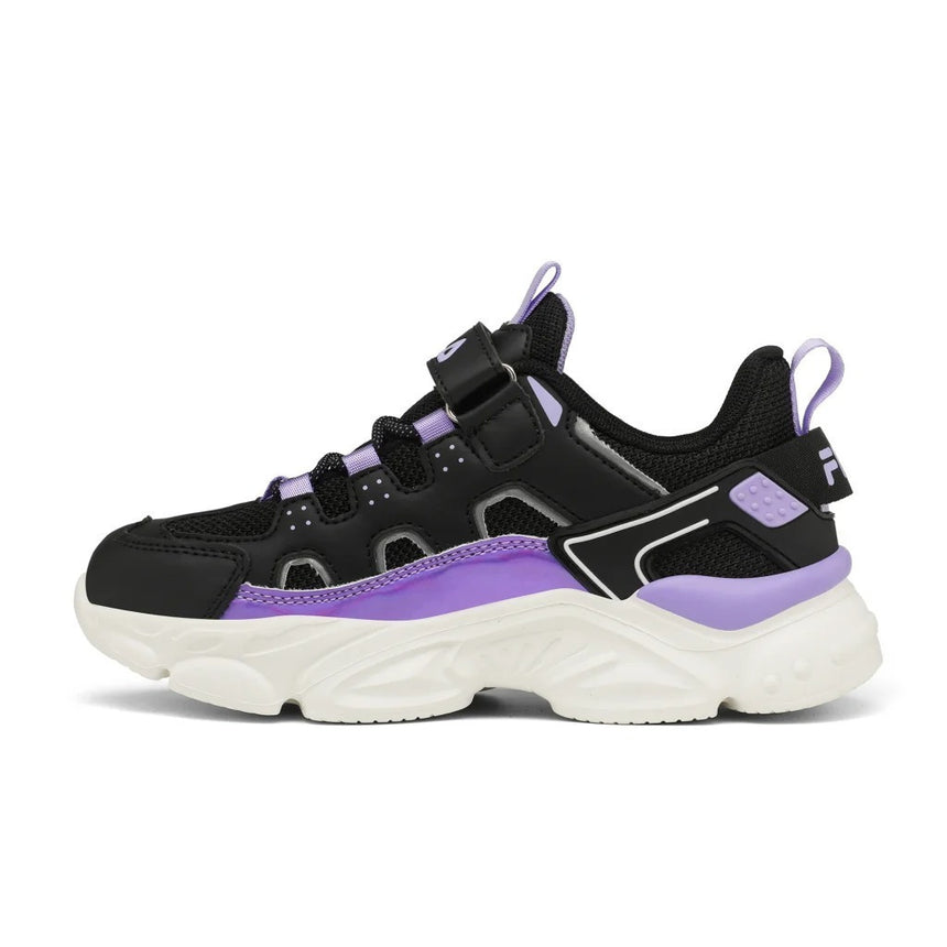 Fila Memory Spinel 3 V Αδιάβροχα Αθλητικά Παιδικά Παπούτσια Running με Σκρατς Black Mauve 7yf33002-080