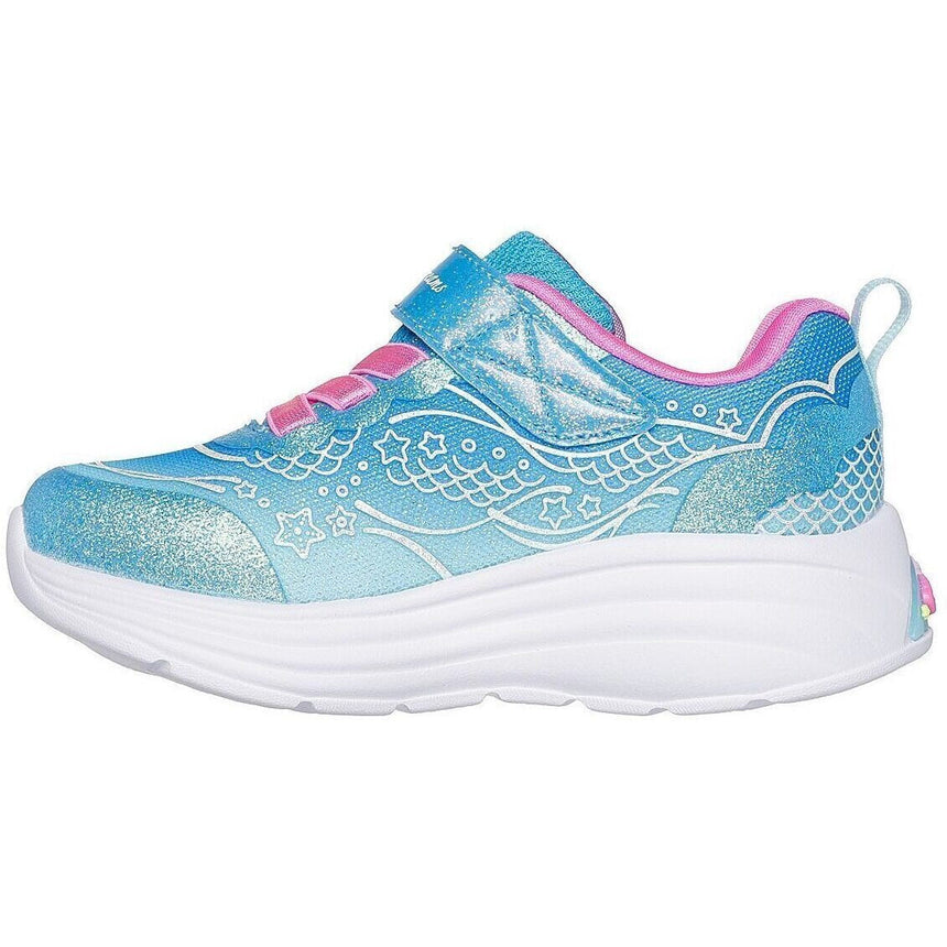 SKECHERS 303061N/BLMT MERMAID Kids Sneakers with Scratches Blue