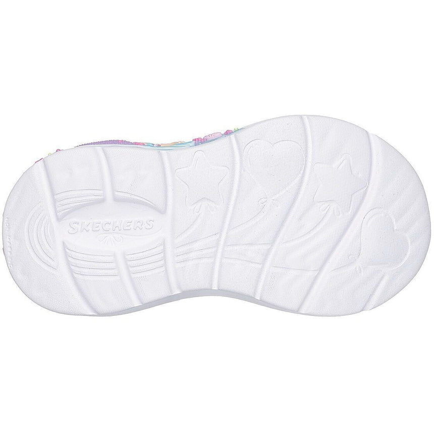 SKECHERS 303061N/BLMT MERMAID Kids Sneakers with Scratches Blue