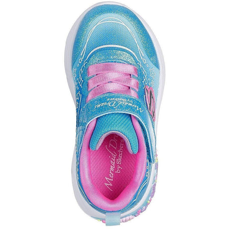 SKECHERS 303061N/BLMT MERMAID Kids Sneakers with Scratches Blue