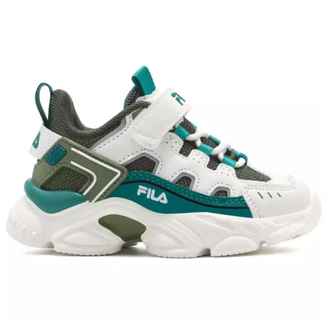 Fila Memory Spinel 3 V Παιδικά Sneakers Ανατομικά με Σκρατς Λευκά 7yf33002-656