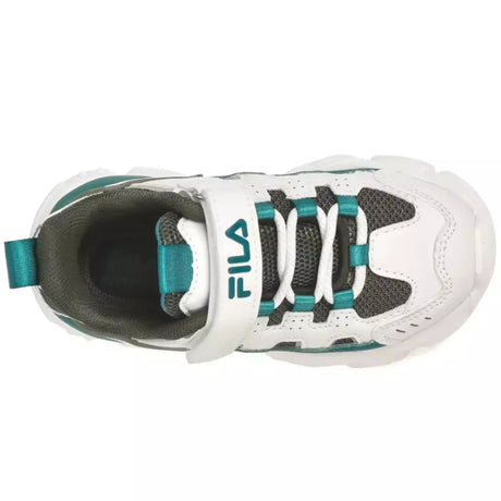 Fila Memory Spinel 3 V Παιδικά Sneakers Ανατομικά με Σκρατς Λευκά 7yf33002-656