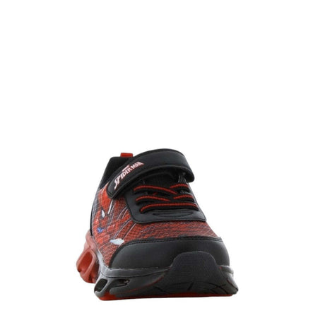 SPIDERMAN MARVEL DISNEY SP014215 Παιδικά Sneakers Ανατομικά με Σκρατς & Φωτάκια Μαύρα