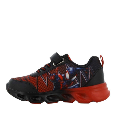 SPIDERMAN MARVEL DISNEY SP014215 Παιδικά Sneakers Ανατομικά με Σκρατς & Φωτάκια Μαύρα