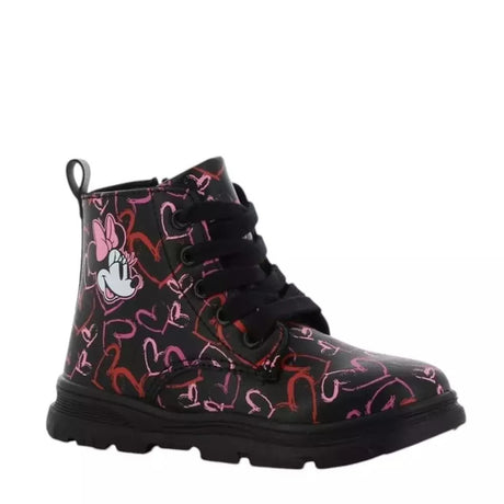 MINNIE MOUSE DISNEY DM011250 Ανατομικά Παιδικά Μποτάκια με Φερμουάρ Μαύρα