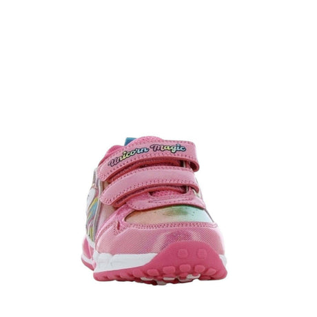 UNICORN DISNEY LE000515 Magic Παιδικά Sneakers Ανατομικά με Σκρατς & Φωτάκια Φούξια