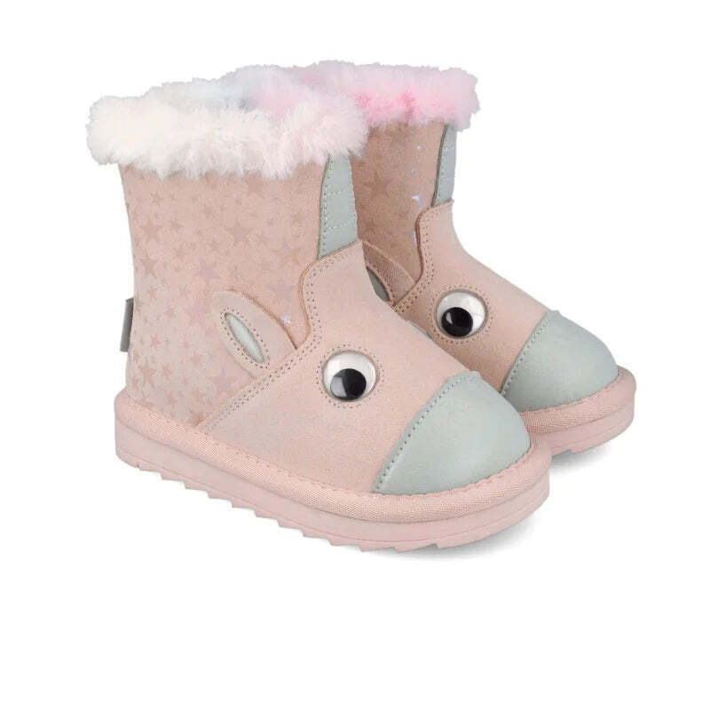 GARVALIN 251556-A032 Ανατομικά Δερμάτινα Παιδικά Μποτάκια Ροζ