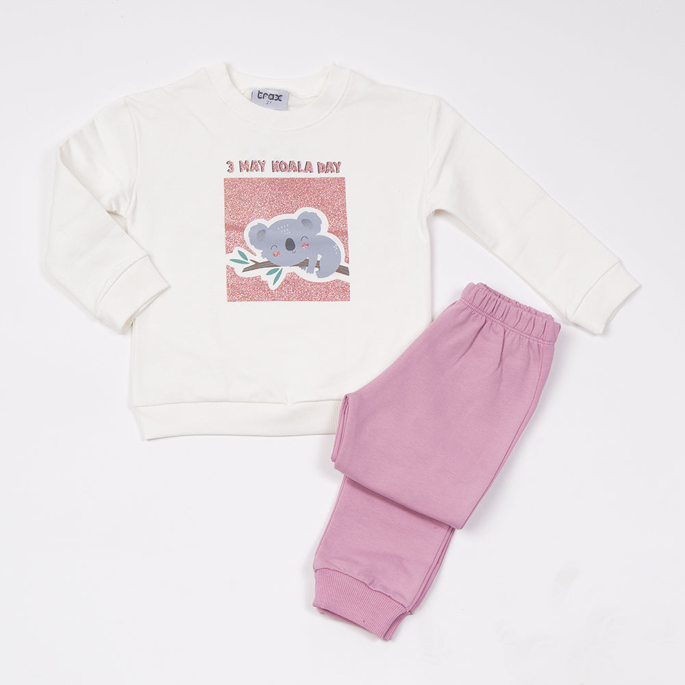 TRAX 48724 Παιδικό Σετ Φόρμας Λευκό 2τμχ