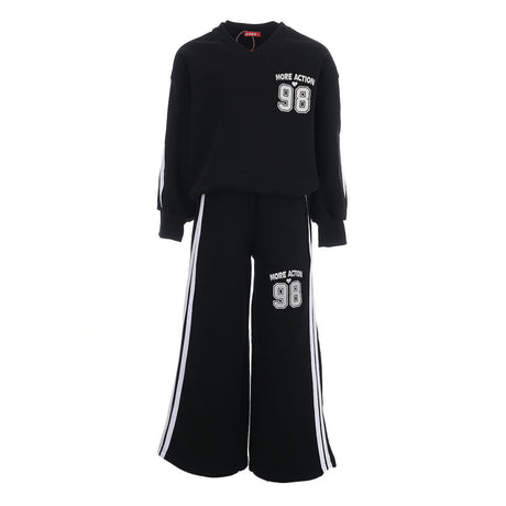 DOMER 4683 Παιδικό Σετ Φόρμας Μαύρο 2τμχ