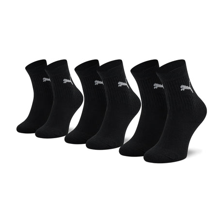 Puma Αθλητικές Παιδικές Κάλτσες Μακριές Μαύρες 3 Ζευγάρια