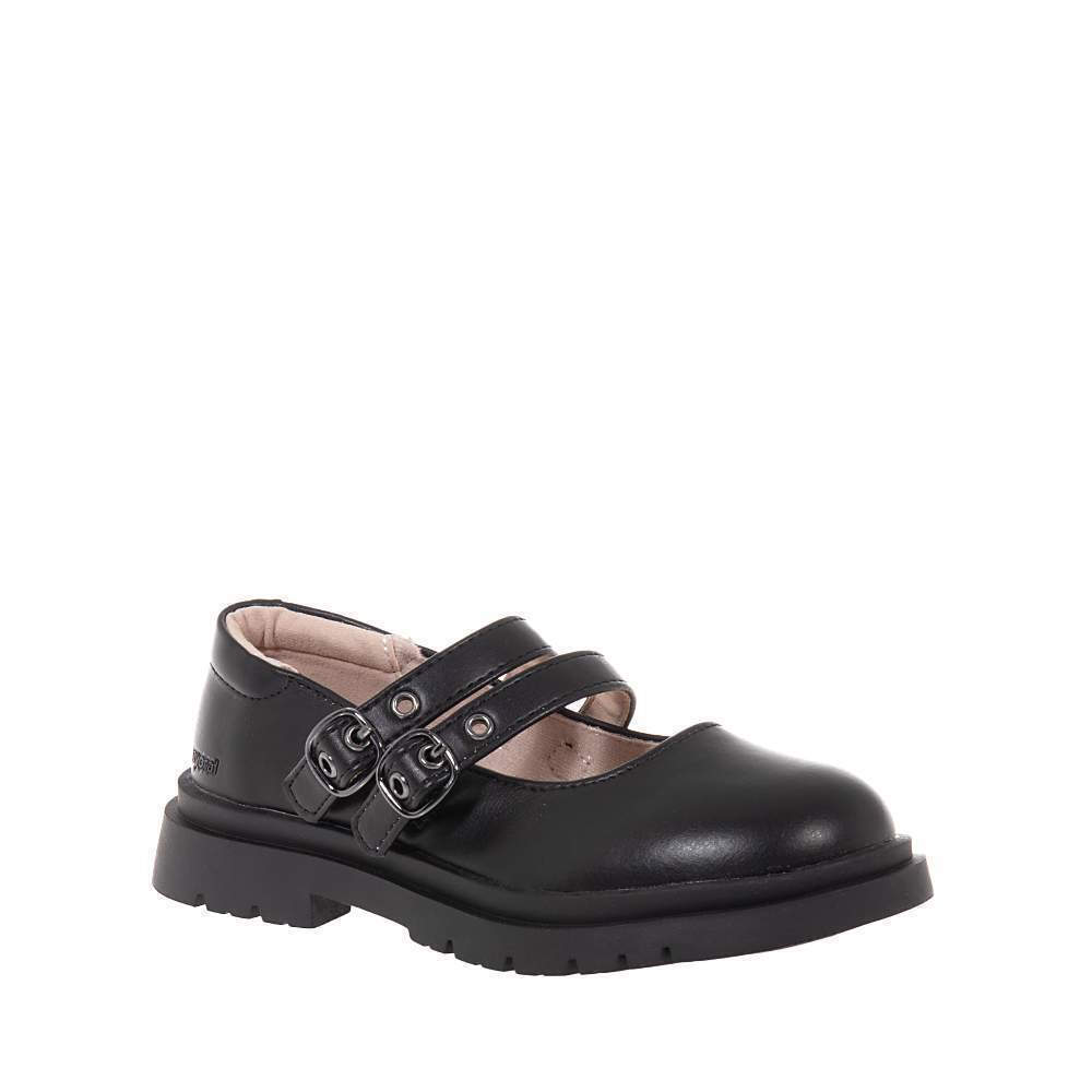 Mayoral 15-44556-026 Παιδικές Μπαλαρίνες με Ρυθμιζόμενο Μεταλλικό Κούμπωμα από Συνθετικό Δέρμα Μαύρες